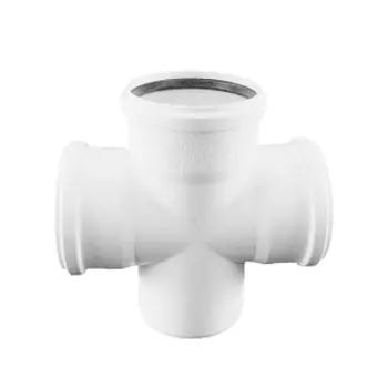 Крестовина REHAU RAUPIANO PLUS 110/110/110/87°, для канализационных труб, арт. 11215541001