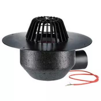 Кровельные воронки HL для не эксплуатируемых кровель с электроприводом, полипропилен HL64.1F