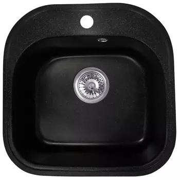 Кухонная мойка Formastone Fosto КМ 48-49, квадратная, обсидиан