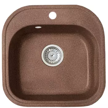 Кухонная мойка Formastone Fosto КМ 48-49, квадратная, ореховая карамель