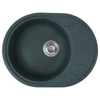 Кухонная мойка Formastone Fosto КМ 58-45, овальная с крылом,графит