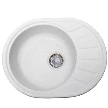 Кухонная мойка Formastone Fosto КМ 58-45, овальная с крылом, метель