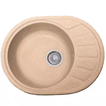 Кухонная мойка Formastone Fosto КМ 58-45, овальная с крылом, страда