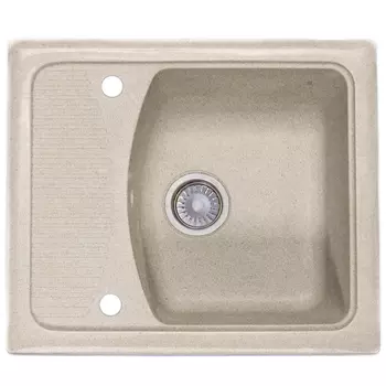 Кухонная мойка Formastone Fosto КМ 58-50, прямоугольная с крылом, цвет антика