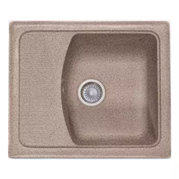 Кухонная мойка Formastone Fosto КМ 58-50, прямоугольная с крылом,песочный пляж