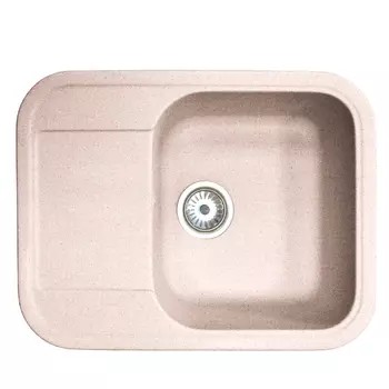 Кухонная мойка Formastone Fosto КМ 61-47, прямоугольная с крылом, цвет замороженный персик
