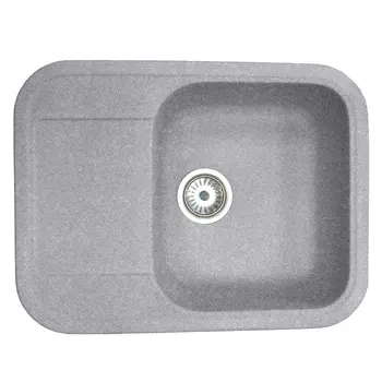 Кухонная мойка Formastone Fosto КМ 61-47, прямоугольная с крылом, искристый серый