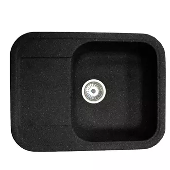 Кухонная мойка Formastone Fosto КМ 61-47, прямоугольная с крылом, обсидиан