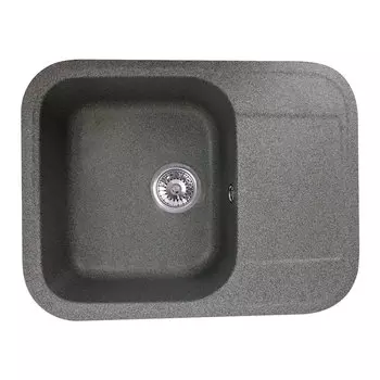 Кухонная мойка Formastone Fosto КМ 61-47, прямоугольная с крылом, пепельно-серый