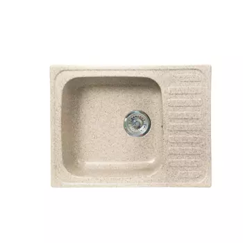Кухонная мойка Formastone Fosto КМ 64-49, прямоугольная с крылом,бискотти