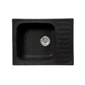 Кухонная мойка Formastone Fosto КМ 64-49, прямоугольная с крылом, обсидиан