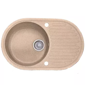 Кухонная мойка Formastone Fosto КМ 74-46, овальная с крылом,страда
