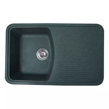 Кухонная мойка Formastone Fosto КМ 76-47, прямоугольная с крылом, графит
