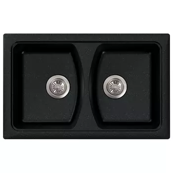 Кухонная мойка Formastone Fosto КМ 79-50, прямоугольная, обсидиан