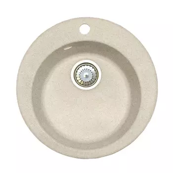 Кухонная мойка Formastone Fosto КМД 47 К, круглая, цвет антика
