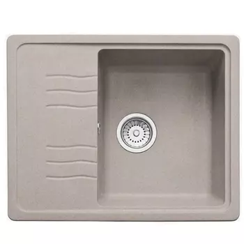 Кухонная мойка Formastone FostoGran FG 61-48, прямоугольная с крылом, серый