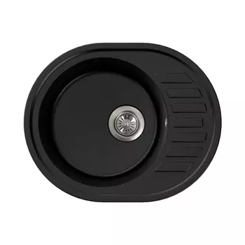 Кухонная мойка Formastone FostoGran FG 61-50, овальная с крылом, антрацит