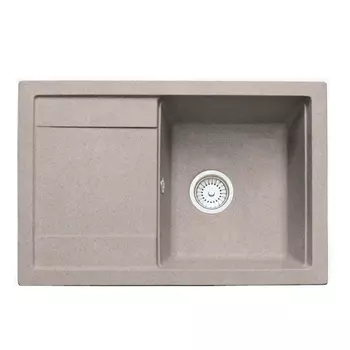 Кухонная мойка Formastone FostoGran FG 74-49, прямоугольная с крылом, цвет латте