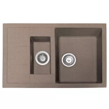 Кухонная мойка Formastone FostoGran FG 76-48, прямоугольная, цвет латте