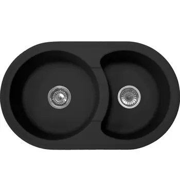 Кухонная мойка Formastone FostoGran FG 78-47, овальная, антрацит
