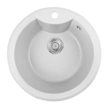 Кухонная мойка Formastone FostoGran FG Флора, круглая, иней