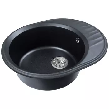 Кухонная мойка Formastone FostoGran FG Ирена, овальная с крылом, антрацит