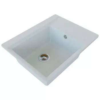 Кухонная мойка Formastone FostoGran FG Юнона, прямоугольная с крылом, иней