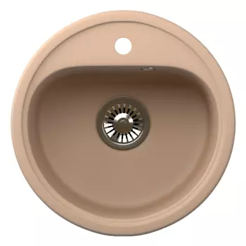 Кухонная мойка Formastone NOVA 45, круглая, бежевый