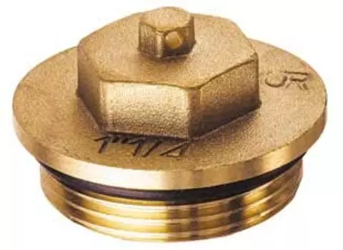 Латунная заглушка FAR (НР) из DZR-латуни, с уплотнением FK 4149 2, размер 2"