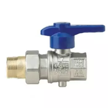 Латунный дисковый затвор Rubinetterie Bresciane EUROFLY 1", вн/нар резьба "американка"