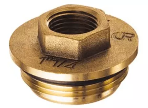 Латунный переходник FAR (НР-ВР) из DZR-латуни, с уплотнением FK 4199 138, размер 1х3/8"