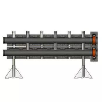 Meibes напольная распределительная гребенка на 2 контура, PN10 140/210/280/350. Артикул (66457.0)