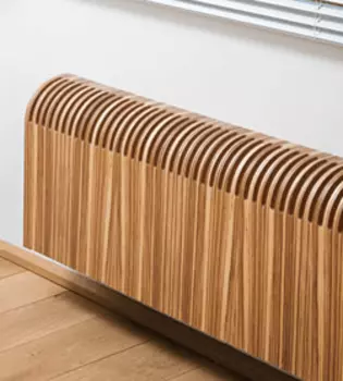 Напольный водяной конвектор JAGA Knockonwood в деревянном кожухе 10/30/120 категория 1