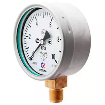 Напоромер (манометр КМ или манометр низкого давления) РОСМА , КМ-11 (6-60кПа) кл.т. 2,5 радиальный