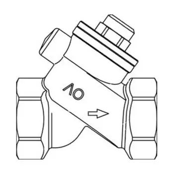 Обратный клапан Oventrop Ду 50, с уплотнением из EPDM, PN16, бронзовый, Арт. 1072116