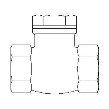 Обратный клапан Oventrop с прямой врезкой PN16 Ду 65, Арт. 1075020