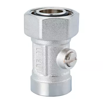 Одиночное соединение Hummel проходное G1/2"с накидной гайкой G3/4" с соединительным ниппелем 1/2x3/4