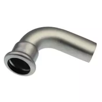 Отвод ниппельный 90° KAN Inox из нержавеющей стали, press, 54×54, арт. 1609068148