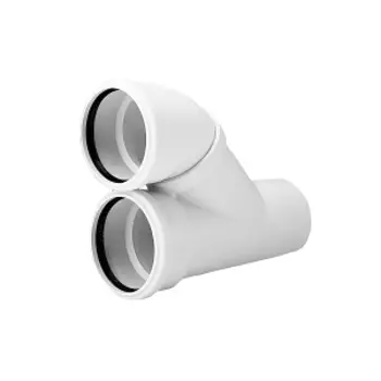 Отвод параллельный REHAU RAUPIANO PLUS, для канализационных труб 110/110, арт. 11205641003