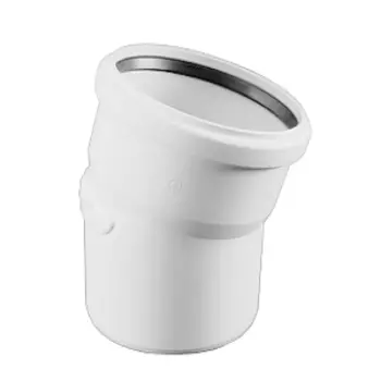 Отвод REHAU RAUPIANO PLUS диам. 50 на 15°,c резиновым сальником для канализационных труб, арт. 11210941001