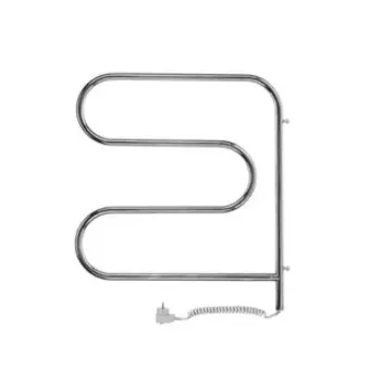 Полотенцесушитель электрический Terminus Змеевик 25 ПСЭ f-образный 500х500 /63 Вт