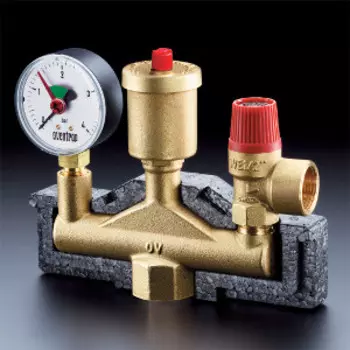 Предохранительная группа котла Oventrop „MSM-Block” 1" BР 3,0 бар c изоляцией, Арт. 1351062