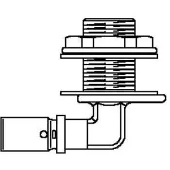 Пресс-угол для прохода стен Oventrop 20х20мм х Rр 1/2", Арт. 1517343