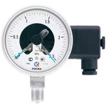 Промышленный манометр РОСМА серии 21, ТМ-521.05 (100-600кг) с электроконтактной приставкой