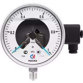 Промышленный манометр РОСМА серии 21, ТМ-621.05 (100-600кг) с электроконтактной приставкой
