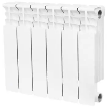 Радиатор биметаллический STOUT Space 350 6 секции, боковое подключение, SRB-0310-035006