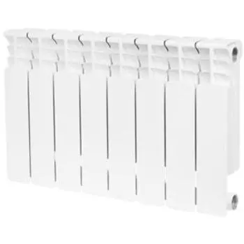 Радиатор биметаллический STOUT Space 350 8 секции, боковое подключение, SRB-0310-035008