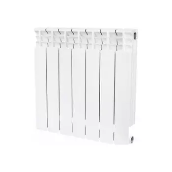 Радиатор биметаллический STOUT Space 500, 7 секций боковое подключение