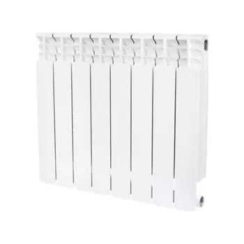 Радиатор биметаллический STOUT Space 500, 8 секций боковое подключение