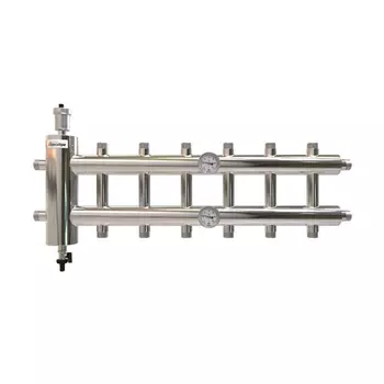 Распределительный коллектор ПроксиТерм GSK 40-7 с гидрострелкой 120 кВт, 7 контуров